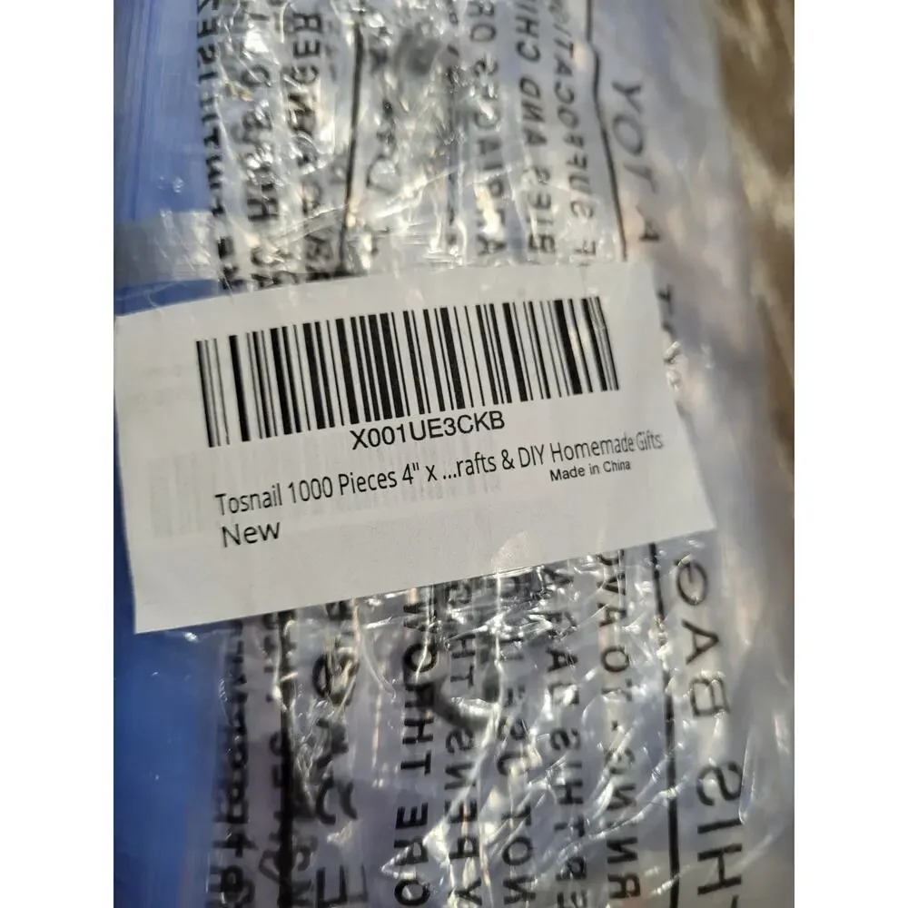 Tosnail‎ 4 x 6 Soap Clear Bags 1,000 count for Crafts Gifts #HH